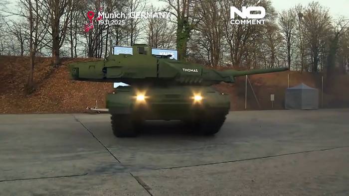News video: Deutschland stellt den neu entwickelten Kampfpanzer Leopard 2A8 vor