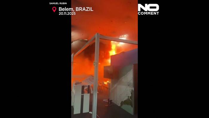 News video: Brand am COP30-Gelände in Brasilien: Einsatzkräfte evakuieren Teilnehmende