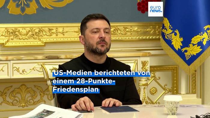 News video: Kapitulation gefordert? Ukraines Präsident Selenskyj will mit Trump über Friedensplan beraten