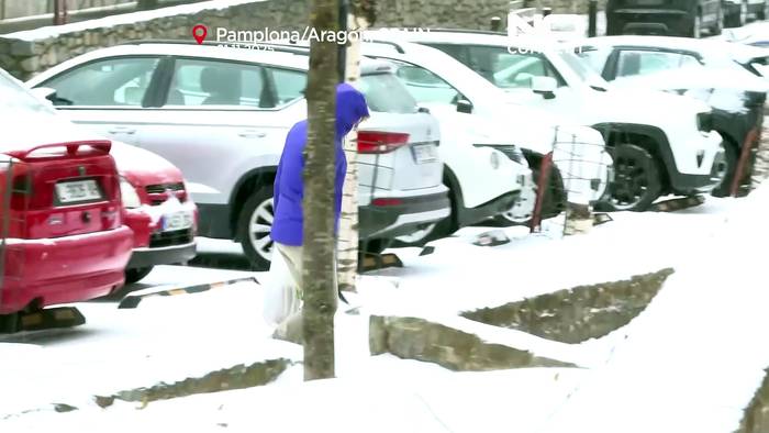 News video: Arktische Kältewelle bringt starken Schneefall nach Nordspanien