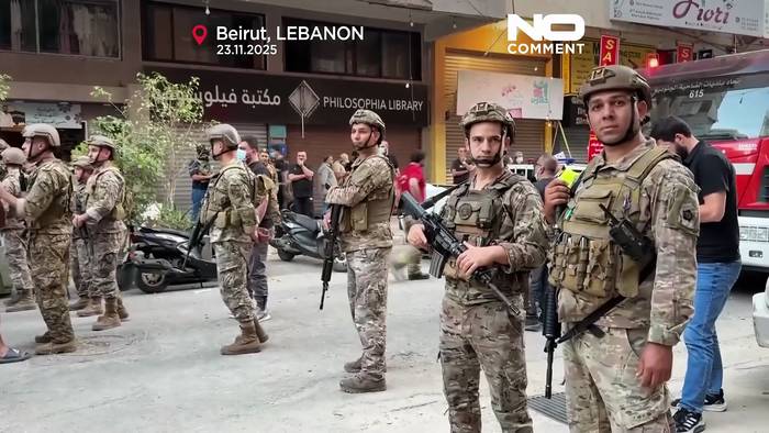 News video: Erster israelischer Angriff in Beirut seit Monaten: Einsatzkräfte räumen Trümmer