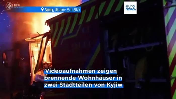 News video: Trotz der Friedensgespräche: Russland greift massiv an, Tote in Kyjiw und Sumy