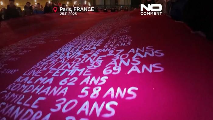 News video: Pariser Protest prangert landesweiten Anstieg der Femizide an