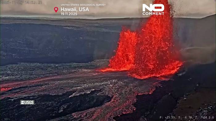 Video: Kilauea auf Hawaii spuckt Lava bei jüngster Aktivität