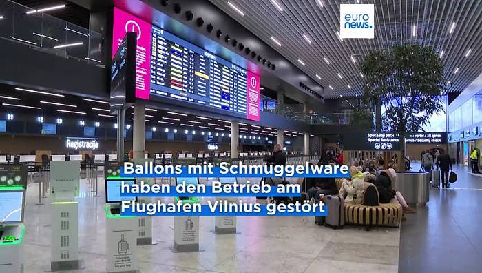 News video: Ballons mit Schmuggel-Zigaretten aus Belarus legen Flugverkehr in Litauen lahm