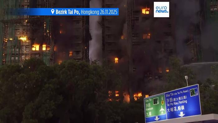 News video: Verheerender Brand in Hongkonger Wohnkomplex - mehrere Tote