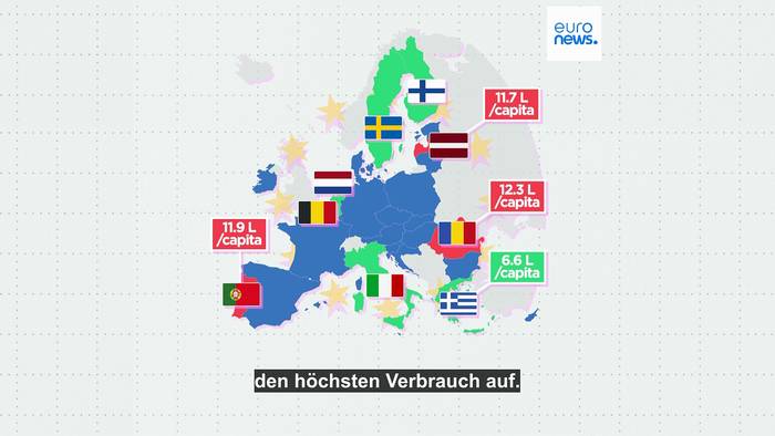 News video: Wer trinkt am meisten Alkohol in der EU?