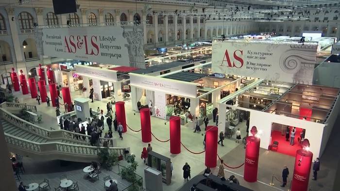 News video: Moskauer Antiquitätensalon zeigt seltene Kunstwerke