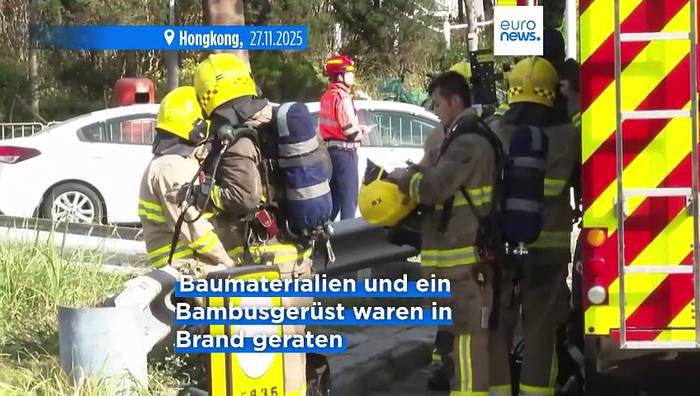 News video: Mindestens 128 Tote bei Hochhausbrand in Hongkong, Hunderte werden noch vermisst