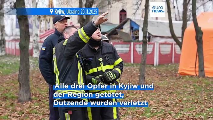 News video: Kyjiw Hauptziel bei größtem Angriff seit Kriegsbeginn - Tote und massive Stromausfälle