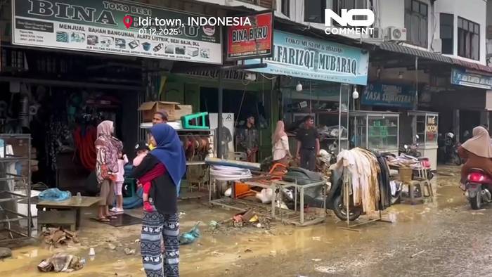 News video: Überschwemmungen in Indonesien verursachen schwere Schäden an der Infrastruktur