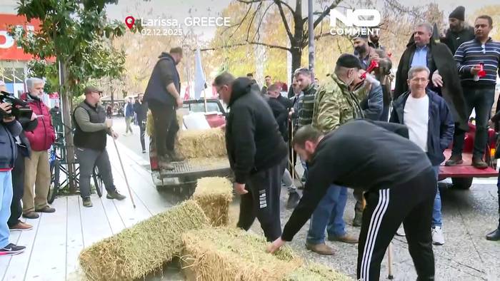 News video: Griechische Bauern verschärfen landesweite Straßenblockaden
