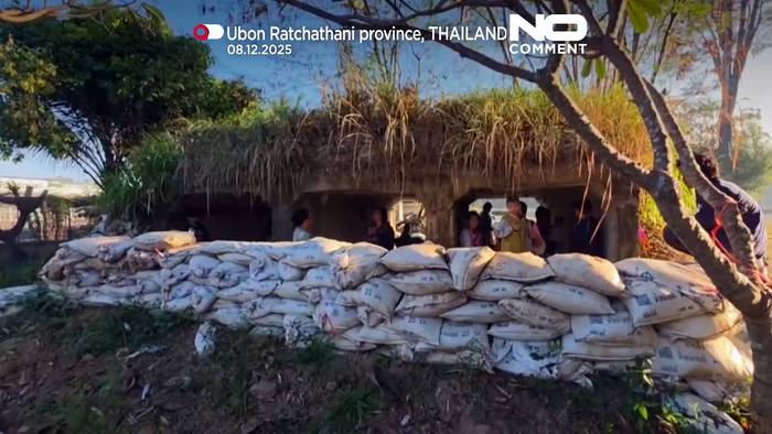 News video: Zivilisten bringen sich in Sicherheit: Grenzkonflikt Thailand-Kambodscha flammt wieder auf