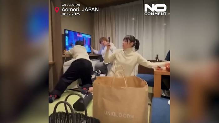 News video: Spätnachts: Videos zeigen Erdbeben in Japan