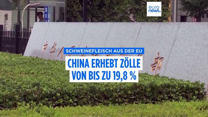 News video: Nach Handelsstreit: China erhebt langjährige Zölle auf EU-Schweinefleisch