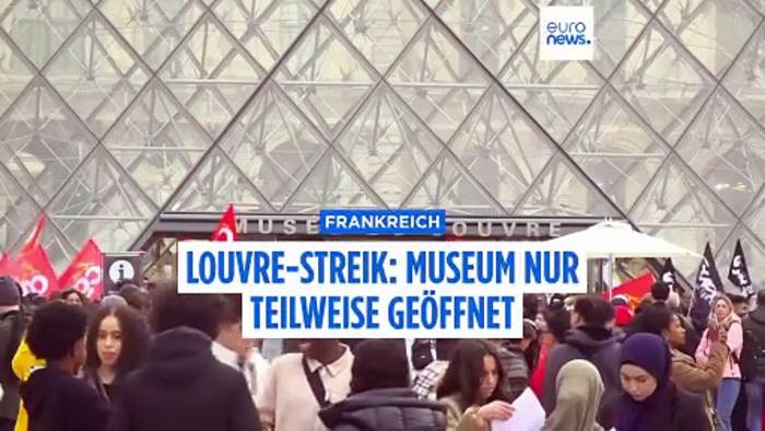 News video: Louvre in der Krise: Dritter Streiktag, Museum nur in Teilen geöffnet