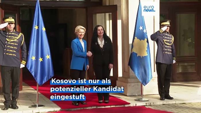 News video: Trotz Regierungskrise: Kosovos Präsidentin Osmani hält am EU-Beitritt fest