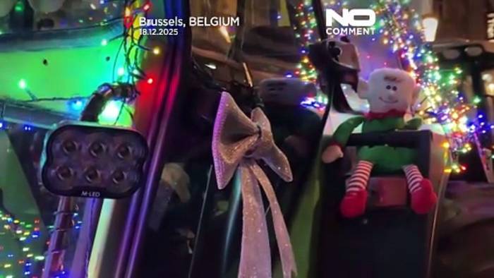 News video: Bauern protestieren in Brüssel mit Traktoren gegen EU-Mercosur-Handelsabkommen