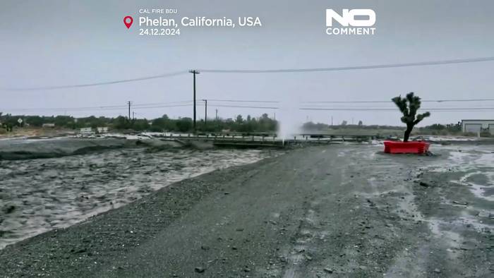 News video: Wintersturm sorgt in Kalifornien für Überschwemmungen, Erdrutsche und nahezu Whiteout-Bedingungen