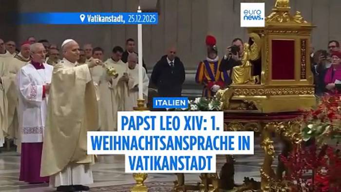 News video: Papst Leo XIV. ruft an Weihnachten zu Frieden und Empathie auf