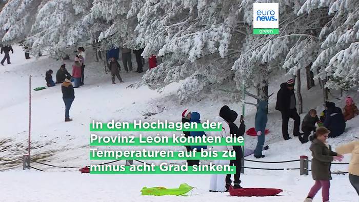 News video: Spanien friert zu: Minusgrade in den Bergen, Sturm an den Küsten