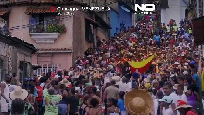 News video: Bandos und Parrandas: Venezuela feiert Freiheit am Tag der Heiligen Unschuldigen Kinder