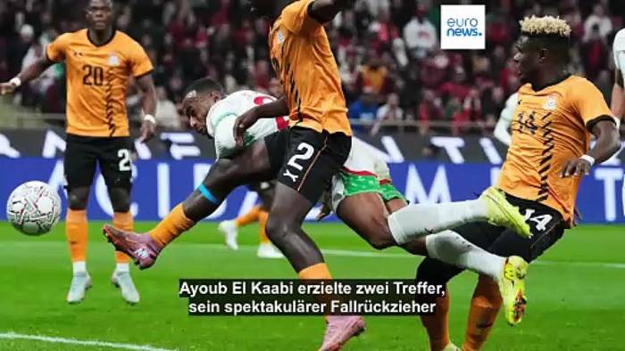 News video: Afrika-Cup 2025: Marokko und Ägypten erreichen K.-o.-Phase