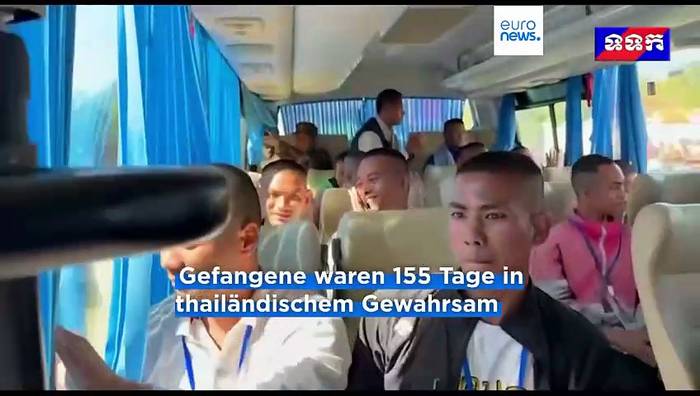 News video: Thailand lässt 18 kambodschanische Kriegsgefangene frei