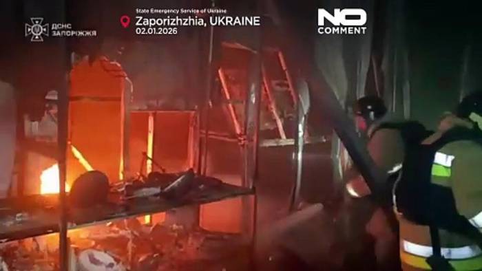 News video: Russland greift Saporischschja aus der Luft an, ohne Opfer