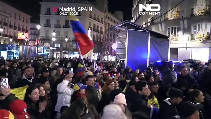News video: Exil-Venezolaner demonstrieren in Madrid für die Opposition