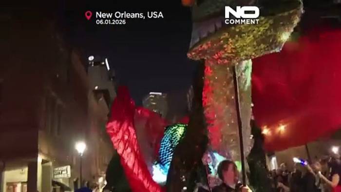 News video: USA: New Orleans eröffnet Karnevalssaison mit Umzügen und erhöhter Sicherheit