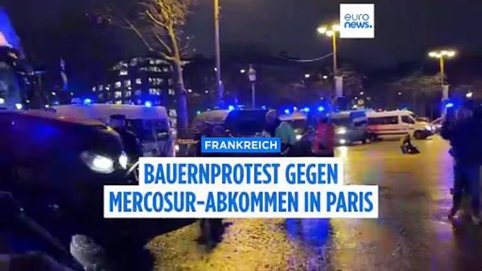 News video: Wütende Bauern in Frankreich: Traktoren unter dem Triumphbogen