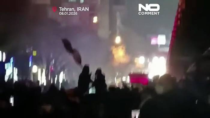 News video: Iran: „Tod dem Diktator“: Sprechchöre nach Protestnacht