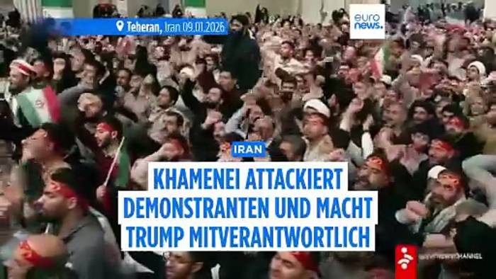 News video: Irans Oberster Führer sieht Trump als Brandstifter – Proteste trotz Internetsperre