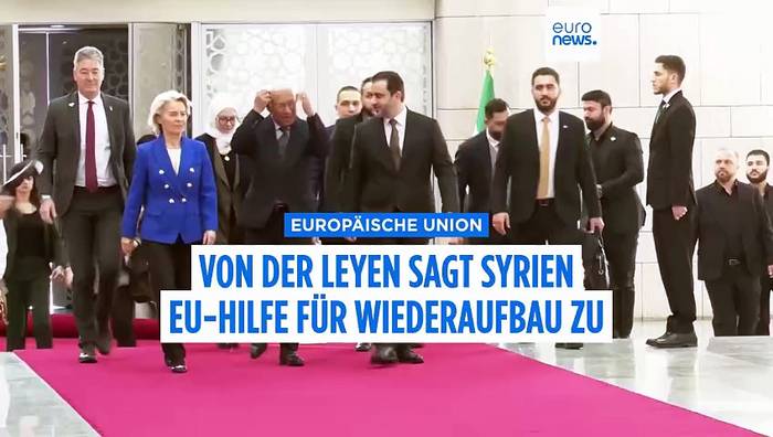 News video: EU will Wiederaufbau in Syrien mit 620 Millionen Euro unterstützen
