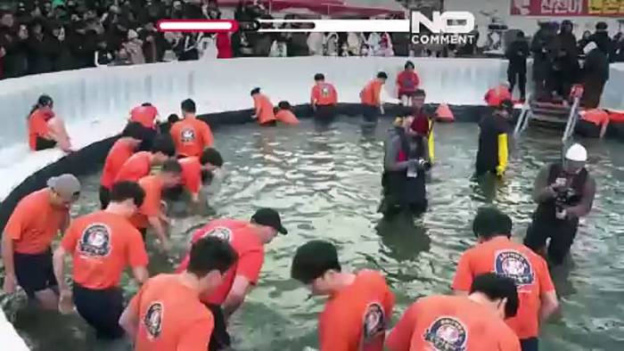 Video: Tausende strömen zum Sancheoneo-Festival in Südkorea: Eisangeln auf Forellen