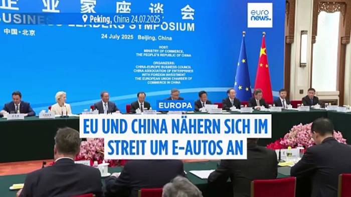 News video: Einigung bei E-Autos: China soll in der EU Mindestpreise statt Strafzölle bezahlen
