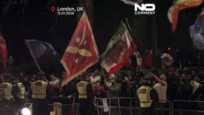 News video: Proteste vor Irans Botschaft in London wegen Unruhen im Iran