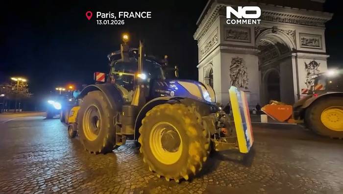 News video: Französische Landwirte umzingeln Paris mit Traktoren aus Protest gegen EU-Mercosur-Abkommen