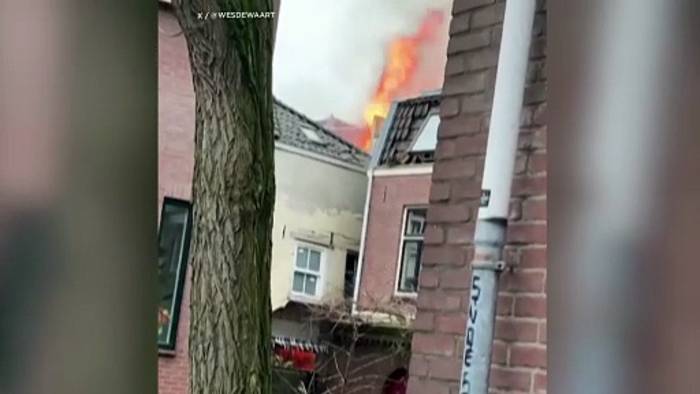 News video: Explosion und Brand in Utrecht: Gebäude stürzen ein, mehrere Verletzte