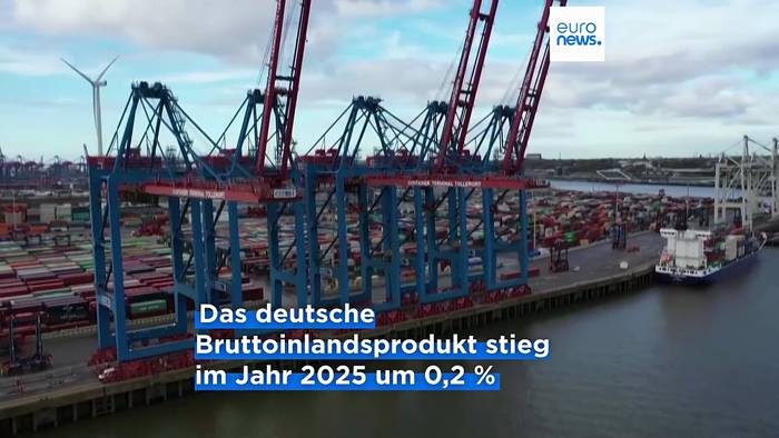 News video: Nach zwei Jahren Rezession: Deutsche Wirtschaft wächst wieder