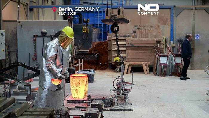 News video: Gießer fertigen die Bären für die 76. Berlinale aus Bronze nach traditionellen Bronzegusstechniken