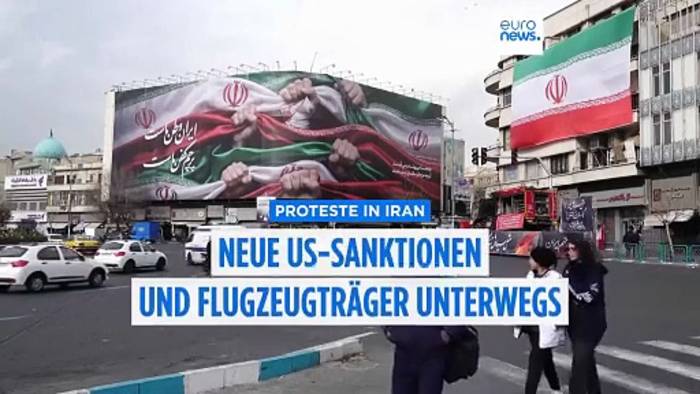 News video: Trump erhöht Druck: Flugzeugträger USS Lincoln unterwegs und neue US-Sanktionen wegen Gewalt in Iran