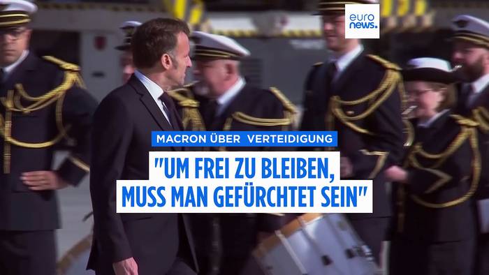 News video: „Um frei zu bleiben, muss man gefürchtet sein“: Macron rüstet Frankreich für eine härtere Welt