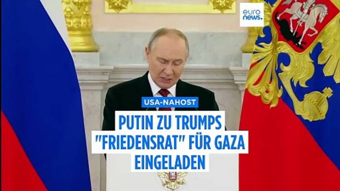 News video: Trump hat Putin laut Kreml in den Gaza-Friedensrat eingeladen