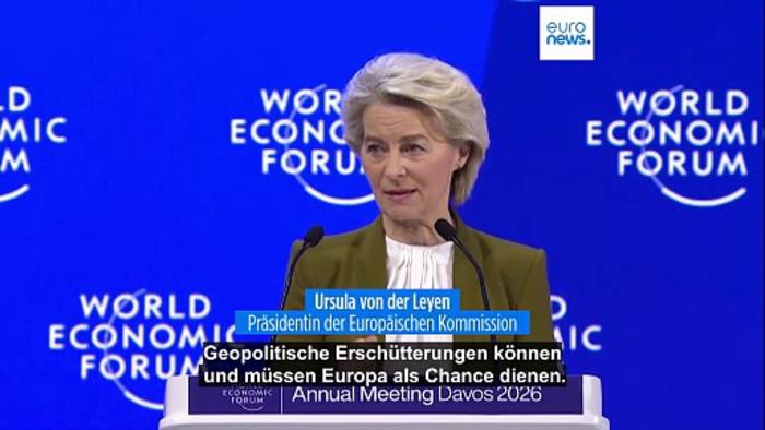 News video: Von der Leyen in Davos: 