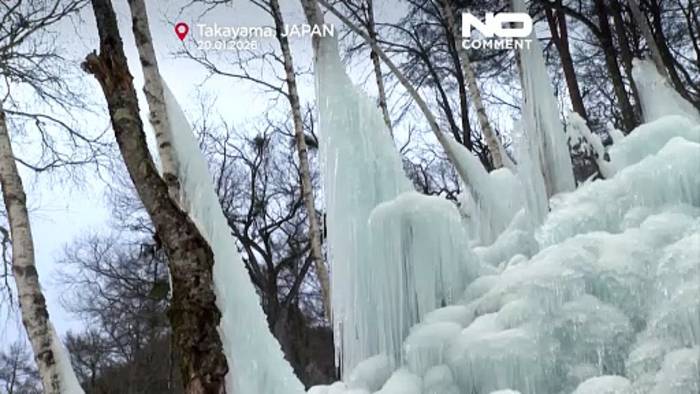 News video: „Subzero forest“: Berggasthof in Takayama erschafft Eiswald
