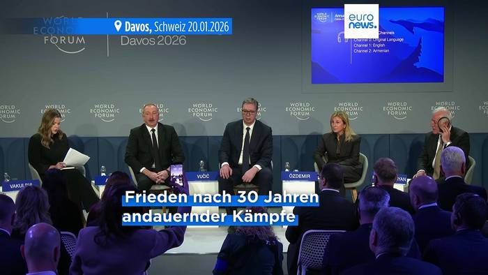News video: Premiere beim Euronews-Panel in Davos: Armenien und Aserbaidschan erstmals gemeinsam seit dem Friedensschluss