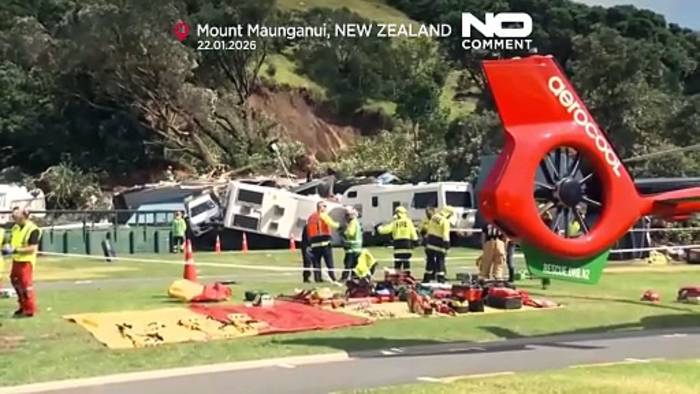 News video: Erdrutsch in Neuseeland: Camper eingeschlossen, Kinder unter den Vermissten