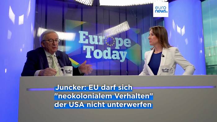 News video: Ex-Kommissionschef Juncker: Die EU ist kein Sklave der Vereinigten Staaten